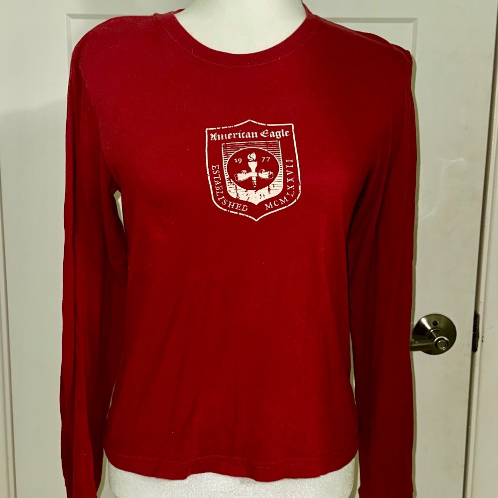 *VINTAGE/GENTLY WORN/GENUINE Y2K* American Eagle Size M Long Sleeve Tee